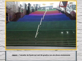 Japon : l' escalier de Kyoto qui sert de gradins lors de divers événements

 