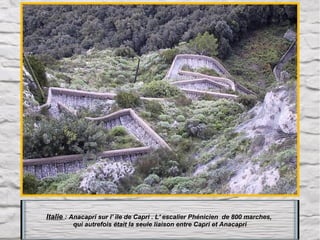 France : en Corse , Escalier du Roi à Bonifacio .
Taillé dans la roche calcaire cet escalier est composé de 187 marches
se...