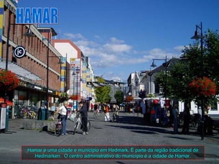 Hamar é uma cidade e município em Hedmark. É parte da região tradicional de
  Hedmarken. O centro administrativo do município é a cidade de Hamar.
 