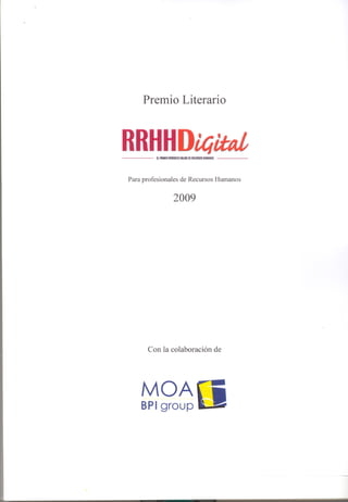 2009 .I PREMIO LITERARIO RRHH DIGITAL 