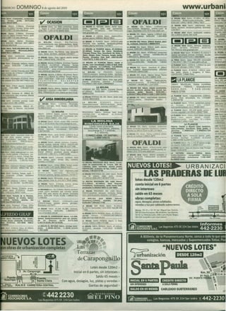 OMERCIO DOMINGOSdeagostodel201O                                                                                                                                                                                  www.urbani,
                                                                                                                                                                                                    LA MOUNA VIEJA 4dorm. AT.l8Om, AC.26Om,             LA VICTORIA:

                                               ti'     OCASION
                                          LA MOUNA4d00n. Sol. Bello condominIO.Queda
                                                                                             [!!!][¡¡IIE)
                                                                                              LA MOUNA EL REFUGIO3dorm. famlly room,            LA MOUNA SOL 3dorm. 1,000mt2,casa
                                                                                                                                                                                                    Condominio Modef'no,estar,a'comunes, jélrdln,
                                                                                                                                                                                                    5350,000 T.99817'8039 T.99817'8037
                                                                                                                                                                                                    LA MOUNA VIEJA 4dorm. calle/cerrada, casa
                                                                                                                                                                                                    2ptSOS, scritorio. familyroom,jardlnes,4coche<as
                                                                                                                                                                                                           e
                                                                                                                                                                                                                                                        640m2, $55On
                                                                                                                                                                                                                                                        desoOJpado
                                                                                                                                                                                                                                                                 HI
                                                                                                                                                                                                                                                        LA VICTOAIAc  3
                                          ·1. Regalo Tv LCD42 XC1OITO
                                                                    p"'yecto 3cocheras       jardin, seguridad, linda vista panoramlCa,         lpiso,escritorio. familyroom, jardllles,cuarto de                                                       COCI!iI baiios
                                                                                                                                                                                                                                                               2
                                                                                                                                                                                                    t·4370077                                           1IavinIeria te<r
                                          $295,000. T.349-2078199659-4833                    AT459m2       AC283m2,      Tell.7001111          juegos, 5cocherast·372·7575 www.ofaldi.com
                                                                                             www.~poopb.com                                                                                         LA MOUNA VIEJA 4dorm. e/UbocaCI6n
                                                                                                                                                                                                                                    moderna             Av.1qurtosaJad
                                                                                                                                               LA MOUNASOL 3dorm. lp1anta 1,OOOml total-            otra 1,000m2 piSCIlliI264-1146                      nas almacen



                                          LA
                                                 OFALDI
                                                MOLlNA      4dorm.     Sta.Patricia,
                                                                                              LA MOUNA LA LAGUNA Sdorm. Cibaño1291m
                                                                                             jardines piscina 3489302 98100'9614
                                                                                             LA MOUNA LA PLANICIE3dorm. 1452mt2,vista
                                                                                                                                               mente !eI1lOde1ado $430,000
                                                                                                                                               C.999697178
                                                                                                                                               LA MOUNA SOL 3donn. 500m2 __
                                                                                                                                                                             T.260-9690

                                                                                                                                                                                         , pI$d-
                                                                                                                                                                                                    [!!!][¡¡IIE)
                                                                                                                                                                                                                                                        C.991355556
                                                                                                                                                                                                                                                        LA YICIOIIIA
                                                                                                                                                                                                                                                        A.C.950m2  24-
                                          (condominio)bonitacasa 2ptSOS,escntono,family-     GoIf,llnda casa escritorio, familyroom,Jardines   na, c:ochera$, b!seMclo T.986657970                                                                      TeI.328-2179    e
                                          room,   cochera     $168,000    t·372· 7575        amplIOS  piscina.4cocherast·4370077                                                                     LA MOUNA VIEJA 4dorm. Hermosa 1l!SIdenaa,
                                                                                                                                               LA MOUNASOL 3dorm. 500m2, jardín, piSCina,           jardín,   terrazas  AT520m2   AC457m2                LAVlCTOIIIA
                                                                                                                                                                                                                                                                   4d!
                                          WWW.ofakJl.com                                      LA MOUNA LA PlANJClE 3donn. AT.I016m2,           oochera, $350,000 T.995367928                                                                             nes150m2
                                                                                                                                                                                                    TeIf.7001111 www.~poopb.com
                                          LA MOUNA 4d00n. Sta.PatriCla, casa 2ptSOS,fte      AC.460m2. Terreno Sin Ceno, Oormftorto
                                                                                             Prtnctpal PrImer Piso, Dormitorio De Visita C     LA MOUNASOL 3dorm. AT3OOmts2-condomImo                LA MOUNAVIEJASdorm. AT.608m2 AC.412m2 F             LA YICIOIIIA 6<
                                          /pque, 2pisos. escntono, cocherast·4370077                                                           BBQ piscinita    terraza US$388,000.00                                                                    Cerca /oICOmefa
                                                                                             /Baño, 2Salas, Estar, TerTaZaS,Amplio Jardin,                                                          /parque !eI1lOde1adareciosa lmimdpto. ler.piSO
                                                                                                                                                                                                                       p
                                          LA MOUNA 4d00n. Vista ~na        ptSCInaterraza    Piscina, 2Cuadras Club Golf, US$730,OOO           C.998232373, 981311229                                USS4!l9.000 N.833'4445 C.996298690                  lAS_
                                          jardín T.99816*9545, 435-8744                      T.413*2673, C.994-132-673                         LA MOUNASOL3dorm. jardln, BBQ, CondomiOlO,           LA PERLA6dorm. 2ptSOS$95,000 """""""bIe              esquina.       e
                                                                                                                                               2cocheras,$300,000, RS380.000    T.99401             T.793-0542 T.780-7773 www.sablur.com.pe              fa~JilI1Ii'
                                          LA MOUNA4dorms 3.58años lCochera F/parque    LA MOUNA LA PLANICIE 3donn. vende o
                                          A.T.l6Om2     A.C.247m2    iVSeMclO Terraza  alquila, casa remodelada c:Msta al Golf, lindo          '8485                                                LA PlANICIE3dorm. 142Om2. 1,000m2 de cerro           lAS_
                                          T.628-4156 C.99-407*3258 COMEOORDIARIO jardin e/piscina A.T.ll00mts,            A.C.550mts                                                                                                                     EstarExcelente
                                          SALAESTAR       www.corporaclontasso.com     898278368, Of.3497981, 998144515
                                                                                                                                               LA MOUNA SOL 4d00n. 1escritono AT 290m2
                                                                                                                                               Finos Acabados 6estacionamtentos A/ServtCtO
                                                                                                                                                                                                    $923,000 ofertable C.9961774390.
                                                                                                                                                                                                    LA PlANICIE 3dorm. AT.6OOm2 t300m2 ande·
                                                                                                                                                                                                                                                         ----
                                                                                                                                                                                                                                                        [!!]
   4dorm.testudio Ensenada jarmn BBQ      www.urban~.pe www.hoI.pe                                                                             T.3496528 C.994515387
    v~     otro S.PatIJC1a
                        T.348·9816,                                                    LA     MOllNA      LA    PRADERA       5dorm.                                                                nes, jardin, piscina y bung¡¡low, El Peñon,
                                          LA MOUNA4dorms 4.58años 8Cocheras Remo-      1500mt2,excluslVB residencia,2salas, escrttono,         LA MOUNA SOL 4dorm. 58años Terraza PiSCina           US$430,000. T.998675521
6502, 99854·1812.
                                          delado A.T.l,363m2 A.C.409m2 Terraza PIscina amplisimosjardines,plscina 8cocherast·4370077           2EstaclOnamientos
                                                                                                                                                               AC.245 C.96882·1039
   4dorm.2OCorregjdor
                    AT220m2 7años         Jardín T.628·4"154 / 628·4155 C.99985·6077                                                                                                                                                                     lAS GARllEMA
   acabados 215,000 995734913 415
          $                               ESCRITORIO
                                          www.corporaciontasso.com
                                                                    SALA     ESTAR
                                                                        www.urbania.pe
                                                                                       LA MOUNALAS LOMAS Sdoon. linda casa jerdm
                                                                                       piscina    zcocneras    p/terreno   A.T:320M2
                                                                                                                                               LA MOUNA SOL 4dorm. 7baños,pisclna.
                                                                                                                                               Sestacicnamientos,   AT.640m2,AC.340m2
                                                                                                                                                                                                    ~      LA PLANICIE                                   famlly,8BQ.iaI
                                                                                                                                                                                                                                                         Te~.7001111
                                          www.hoI.pe .
                                                                                       A.C:440m2 1.495·4228 c.996685819
                                                                                                                                               T.3682608 T.990880362 T.114'2555                     3dorm. Montículo. Vistas increibles                  ----
    4dorm. 270m2 esquina 3cocheras                                                                                                                                                                                                                       lAS LAGUNAS ~
 lales T.421·3886 C.99·835*7124                                                                        LA MOUNA                                    MOUNA SOL 4dorm. C/baño condominio,
                                                                                                                                                                                                    preciosa   700m2,    e/condorninlo                   esartono mode
 '3567
                                          LA MOUNA4dorms 48años F/parqueA.C.331m2
                                          $290,000 T.4343295 C.992799977 2 ESCRITO·
                                                                                       PORTADA DEL SOL 3dorm. Cochera 2Autos
                                                                                                                                               LA
                                                                                                                                               estreno, escritorio, piscina, bbq, jacuzzi, bar,     $665,000.        T.349·2048/                         ----
                                                                                       AT.250m2       $195,000       T.225·6441                cocheras,   jarcUn. Remato.        $259,000.=        99831-2759
     4<lonn.2cocherasAT. 200m2 AC.        RlOS,PIREMODELARww.uroania.pewww.hol.pe
                                                              w
                                                                                       986615259                                               C.(99)824'3854 RPM#074266 C.988734993
 Av.Constructores
                ideal empresas oficinas                                                                                                                                                             LA PlANICIE 4dorm. +departamentD ll9Omt2,
   esC.999669983.                                                                            LA MOUNAPORTADA  DELSOL3dorm. vendo casa             MOUNA SOL 4donn. casa,rodeada d!jardines,
     4dorm. 2cocheras precioso chalet
                                               ti' ANSA INMOBIUARIA
                                                                 ,
                                                                                             203mts 989101826
                                                                                                                                               LA
                                                                                                                                               l,OOOmt2,piscina, 14cocheras ocason
                                                                                                                                               4370077
                                                                                                                                                                                         t-
                                                                                                                                                                                                    piscma, VGo~, remodelada, fina T.4792664
                                                                                                                                                                                                    C.999008768
Lsegura estudIO
              988·126880.                                                                    LA     MOLlNA        REMANSO        5dorm.                                                             LA PLANICIE4dorm. 727m2, condominIOexclUSl'
                                          LA MOUNA Sdorm. 1,02Omts, Rinconada,               2pisos(desocupada) 3OOmt2,escntono, famlly·                                                            va   5casas,     prscma    c/u,   e/Golf.
    4dorm. 2escntonos, 286m2 AT.,         ~;a~~l,~~r~pto, frente Newton T.448·2953           room, Jarchnes,Plscina,
                                                                                                                  cocherast-4370077                                                                 www.ayablenesralCeS.comC.99466·16OC
 1cd CHaIoLa Rotoooa, Urb.Cerrada
   ••.
                                                                                                           LA MOLlNA                                                                                LA PlANICIE 4d00n. ATl,426 ¡{jardln piscina   e
                                                          LA MOUNA                           RINCONADA Sdomn. Jardines Sala Estar                                                                   /cenada segundad1.4475936 n.99407'3085
                                          Sdorrn. 240m2 2plsos piscma 2cocheras              US$380,000      At.488mt2 AC.343mt2
                                          ¡ardlnes ocasion $159,000 l/acabados pra-                                                                                                                 LA PlANICIE4d00n. CibañoC/Uno2salas de¡juego
                                                                                             Cel.995129488
                                          deras C.9950·39837, 691·4587                                                                                                                              tarmly   room   piscma   jaCUZZI, mirador,
                                                                                                                                                                                                    6estac1Onamientos lera.Etapa   AT.l.120mts
                                          LA MOUNASdorm. 411AC amplia 8BQ ucenada                 LA MOLlNA                                                                                         T.98894307399811'9166
                                          xUSILC.997214818 http://www.zaldagente.com           RINCONADA BAJA                                                                                                      LA PLANICIE
                                          LA MOUNASdorm. 610mt C¡cenradoEiCorregJdor               Linda casa zlcerrada,                       LA MOUNA SOL 4dorm. excluSiVOcondominto              4dorm. Vendo o Alquilo casa moderna,
                                          2mlnlS l/parque  remodelada    $470,000             4dormitorios, escritorio, piscina,               6casas pnvaadad segundadarqonecnsa modema            sala ,comedor, escritorio, lindo jarclin, e
                                          C.997262335                                            3cocheras A.T.1,035mts,                       a/IIerdesCeI.99515·6349 Nx.98·119'8824               /plsclna    T.3680232      T.998341735
                                                                                                        A.C.460mts.                                                                                 T.3494818
                                          LA MOUNASdorm. como terreno 1200m2 AV.La                                                             LA MOUNASOL 4dorm. Psiona 1.000m2 250AC
                                                                                                C:99827~368, OF.3497981,                       lplanta remlOdelada
                                                                                                                                                                 C.99815-4875                       LA PlANICIE Sdorm. resoeooa cscne, jardm,
                                          Mal"", OOra.6 $1,320 xm2 C.986071311,                         C:998144515                                                                                 cocheras ira.Etapa At.1050m2 Ac.511m2
                                          348·5492.                                                                                                                                                 C.9884·64596 Nx.838'6737
                                           LA MOUNA Sdorm. estudiO a/seMCIO4'hllaños
                                          jardines tenazas cascada 245m2 USS230,000
                                           Infs.:980871297· 999197488/98·123'7496.
                                                                                                                                                        OFALDI
                                                                                                                                               LA MOUNA VIEJA 3dorm. 476mt2,bonna casa
                                                                                                                                                                                                    LA PlANICIE6dorm. fina 2,522 AT pscma bunll"
                                                                                                                                                                                                    low esquma $1800.000. C.99915-9537
                                                                                                                                                                                                    LA PUNTA Sdorm. casa en EseUlnacalle Pnoopal
                                          LA MOUNA Sdorm. Greerl House Vende ~na                                                               2pisos,escntono, famtlyroom,jardlnes,PlSClna, o-
                                                                                                                                                                                           c        GarajeT:429·0378
                                          Grande 16OOm2 amoblada piscina a/lagUna                                                              cheras t·372· 7575 www.ofaldl.com
                                                                                                                                                                                                    lA    VICTORIA 1Odonn     Edificio   4pisos
                                          51300,000 T.498-4371. C.996754360                                                                    LA MOUNA VIEJA 4d00n. 300m2 acabados d               lcdra.Católlca   cerquíslma        Gamarra
                                          LA   MOUNA     5donn. LlAcaclas, escntono, linda                                                     /madera $379,000 T.999003800 CeI:(99)420             US$80,OOOItodo comunicarse T.428-4865·
                                          casa 2p!505, jardm, terraza bbQ, cocheras                                                            '1899 Tel.7765003                                    Nx..99839*3424
                                          (Vlsitela),t·3720033                               LA MOUNA RINCONADABAJA 4dorm. Condo-
                                             MOUNASdorm. l/VlñaS 288Ac Terraza coche-        minio en construccJón de 7casas, 300 AC,
                                          LA
                                          ras $170,000 T.447·8134, 99816'4227.               4.5baños, estar, escritorio. piscina propia,
                                                                                             US$440,OOO,acabados de lujo, callel1, zona                                                                              URBANIZACI
                                                MOUNA Sdorm. Los Ingenleros,casa             prtvada, T.99-814*6798

                                                                                                                                                                         AS PRADERAS DE LU
                                          LA
                                          z prsoa.bte n      ubicada,        escritorio,
                                                                                             LA MOUNARINCONADA    DEL LAGO4dorm. Bonita
                                          famllyroom,jardines,terraza, cocherast-4370077
                                                                                             casa de lplanta,     estar, jardín, terraza,
                                          LA MOUNA Sdorm. Rinconada dlLago 2,430m2.          A.T.350mt2 $290,000 T.99·813'7038
                                          lplSO, piSCina.Unda $1,200,000 C.9999·39883
                                                                                             LA MOUNA RINCONADA DEL LAGO Sdonn.
                                                                                                                                                         lotes desde 120m2
                                                                                             AT.2,400m2.     AC.400m2.   Ideal Proyecto
                                          LA MOUNA Sdorm. S.Patricie cochera terraza
                                          23Omt2 $155,000 98836·5833 775·6077                Inmobiliarlo- Condominios, doble frente Inde·               cuota inicial en 6 partes
                                                                                             pendizable N.(99)822*8654 N.134'6863
                                           LA MOUNA~orm. Sol D.Mohna3baños escntorio
                                                                                             LA MOUNA RINCONADA DEL LAGO 6dorm.
                                                                                                                                                         sin intereses
                                          s.estar cocina lavandena sala comedor terraza
                                          jarell" BSQ pato PIscina c/b servicio 2cocheras
                                          preeo $285,000 AT419 AC265 T.998187312
                                                                                             456mt2,excelente ubicaoon, escntono, famlly·
                                                                                             room, Jardines,Plscina,
                                                                                                                   'COCheras
                                                                                                                           t·4370077
                                                                                                                                                         saldo en 6S meses
                                          T.4480362                                          LA    MOLlNA
                                                                                             3cocheras,210mt2,
                                                                                                               SAN     REMO
                                                                                                                   a/jardln,
                                                                                                                                  3dorm.
                                                                                                                                ler.piso,
                                                                                                                                                         obras completas:
                                          LA   MOLlHA     6dorm.    c/Camacho,casa                                                                       agua, desagüe, pistas asfaltadas,
                                          1264mt2,3salas, Jardines prsona, g,nmasoo,         $159,000 T.994102*7760
                                          8cocherast·4370077                                 LA MOUNA SAN REMO 3dorm. AL12S,n2                           veredas y luz por cableado subterraneo.
                                          LA MOUNA 7dorm. AT.200 AC.280, cocheras,           Ac.207m2 QponunidacT.224·4555 Next.98·106
                                          Av.Constructores, $230,000, C.996394777            '7838                                                       ~       So-16 y 50-18 San Miguel-San Bartolo,
                                          WYNI.comprafacil.com.pe                             LA MOUNASANTAPAlRiCIA3dorm. AC.45Om2 s                     SM-36lima-Pucusana. SM·26 Breña- San Bartolo.
LFREDO GRAF                               LA MOUNA El. CORREGtDOR4dorm. A.C.298,             /garage     estreno  T.7353363,997086111                    $0-42 la vlctorta-Lunn, 09A Lunn-Punta Negra,
                                                                                             jorge.lulS.mujica@gmall.com                                 SM-35A Surquillo-lurin-Jose Galvez.
                                          2pisos, 2est&eionamientos para ser remata-
                                          do    en    3meses      aprox   $170,000           LA MOUNA SANTA PAlRlCIA 4dorm. 3 PIsos
                                          C.9971G-8169,99710·8166.                           cochera 160m2 C.994-275·496
                                          LA MOUNA EL REFUGIO3dorm. entrega Inme-            LA MOUNA SANTAPATRlCIA 3dorm. AT.l6Om2,                ~        o··     •• ·
                                          diata    C.9898-09754
                                          T.791·1939
                                                                  C.9996·41325               AC.215m2, escntono T.421·9515 N.99839
                                                                                             '8950
                                                                                                                                                    1n.1 .• " .••

                                                                                                                                                                A 800mts. de la Panamericana Norte. cerca a todo lo que uste

     UEVOS LOTES
     obras de urbanización completas
                                                                                                                                                                     colegios, bancos, mercados y Supermercados Tottus. Plaz


                                                                                                                                                                                           "NUEVOS LOTES"
                                                                                        Terraaas
                                                                                                                                                    ~nización                                              DESDE 120m2
                                                                                                                                                                                                                                          ...
                                                                                        de Carapong                        "-'~JIAJ

                                                                                                                                                                                                                                            '~.,...,.
                                                                                                      Lotes desde 120m2.
                                                                                    Inicial en 6 partes, sin intereses
                                                                                                                                                     Santapaula                                                                           "4-
                                                                                                                                                                                                                                       Km. lO""
                                                                                                                                                                                                                                                1"-_
                                                                                                                                                                                                                                                 ~
                                                                                                                                                                                                                                                     ~
                                                                                                                                                                                                                                                                  .-+
                                                                                                                                                                                                                                                                  1("


                                                                                                                                                                                                                                  BY PASS               • EXAV. S
                                                                                                            Saldo 65 meses.                                                                                              OV. PUENTE PIEDRA             '5
                                                                      Con a~ua, desagüe, luz, pistas y veredas                                      INICIAL EN 6 PARTES                    CREDITO DIRECTO                                              'a
                                                                                                                                                    SIN INTERESES                          ASOLA FIRMA                                                  '"
                                                                                                    Garitas de seguridad
                                                                                                                                                    SALDO EN 65 MESES                    CABLEADO SUBTERRANEO                                            
irCORREDORES                                    C04422230                                         ,6..INVERSIONES

    ASOCIADOS S.A.                         Las Beqonias 475 Of. 334 San ISidro                     = EL P 1N O                                          ~§mw8fl.AC Las Begonias                     475 Of.334 San Isidro T.             442- 2230
 