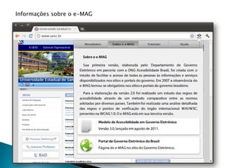 Informações sobre o e-MAG
 