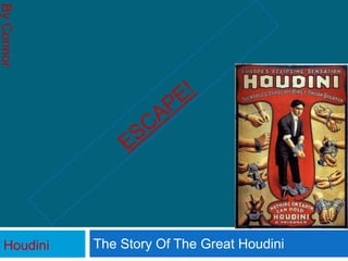Escape! The Story Of The Great Houdini By Connor Rooks Houdini 