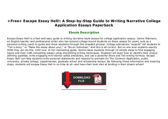 escape essay hell pdf