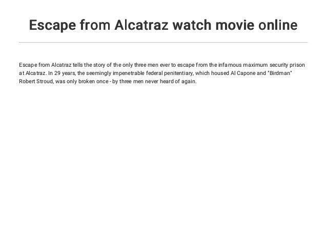 Escape from Alcatraz watch movie online