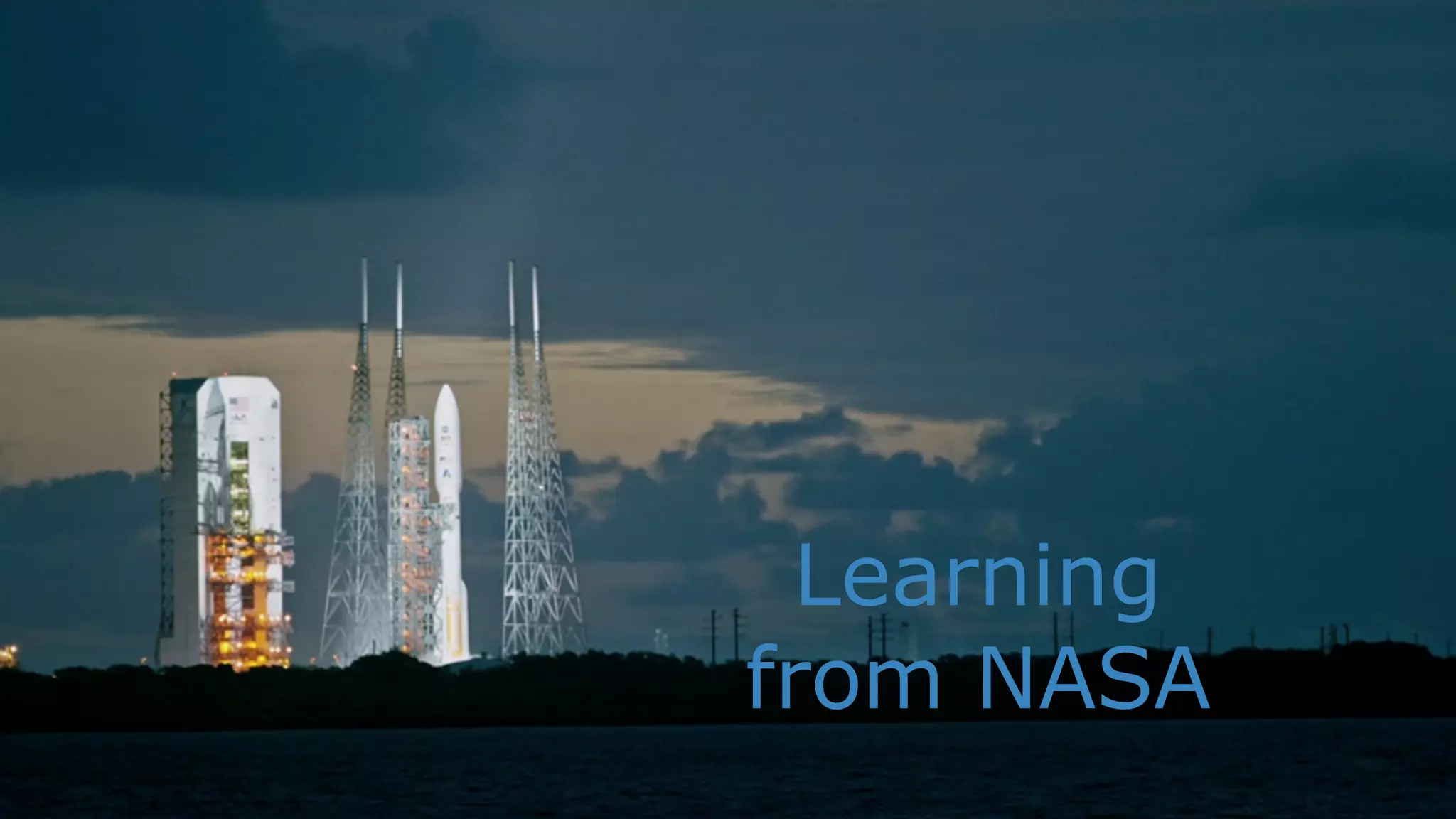 Learning
from NASA
 