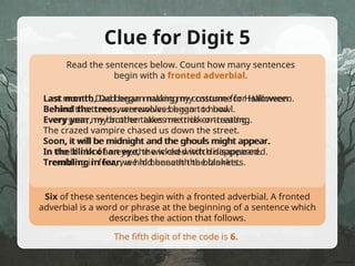 Sentence With Howl Escape the Haunted House - Presentation.ppt