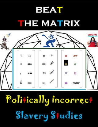 beat
matrix
Politically Incorrect
Slavery Studies
`
 