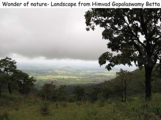 Wonder of nature- Landscape from Himvad Gopalaswamy Betta
 