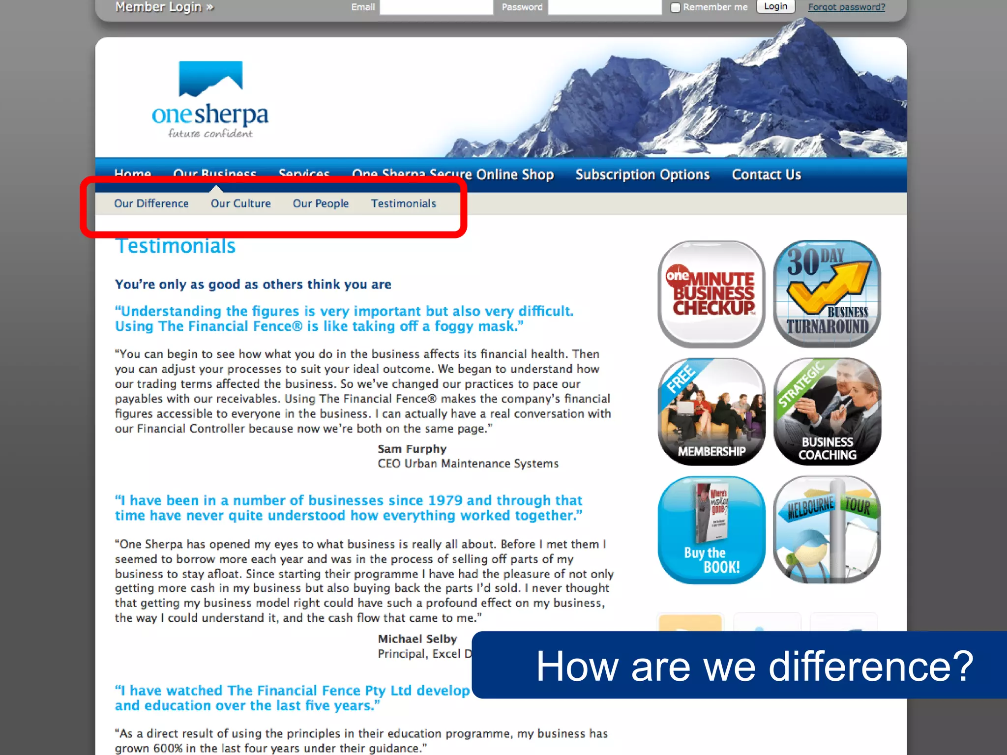 How are we difference?
                    44
 