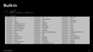 Escaping the python sandbox | PPT