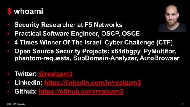 Escaping the python sandbox | PPT | Free Download