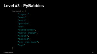 Escaping the python sandbox | PPT | Free Download