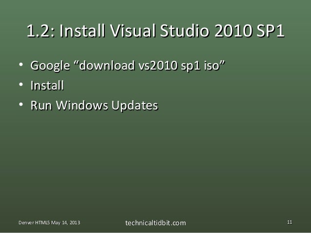 visual studio 2010 sp1 iso download