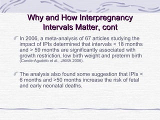 Reproductive Life Planning as a Component of Interconception Care_Merry-K Moos_4.23.13