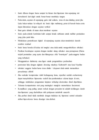 Escarotomy, Escarectomy, Burn , combustio | DOCX