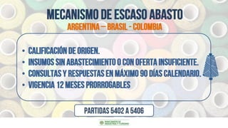 Escaso abasto con acuerdo mercosur