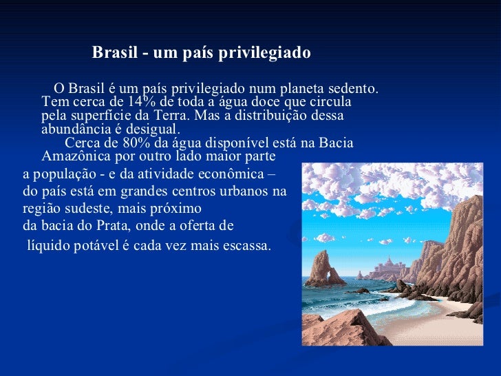 Alternativas Para A Escassez De Agua No Brasil Redação