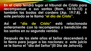Escatología Bíblica: La Segunda Venida de Cristo y el Fin de los ...