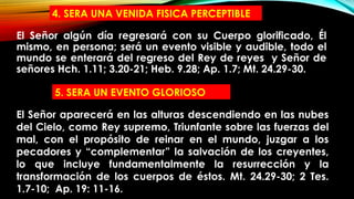 Escatología Bíblica: La Segunda Venida de Cristo y el Fin de los ...