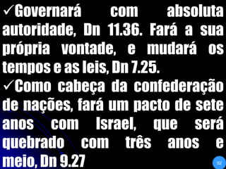 IDENTIFICANDO O ANTICRISTOEspírito de apostasia e rebelião, Dn 7.25