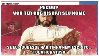 Porquanto guardaste a palavra da minha
perseverança, também eu te guardarei da hora
da provação que há de vir sobre o mundo
inteiro, para pôr à prova os que habitam sobre
a terra. Apocalipse 3:10
O que vencer será assim vestido de vestes
brancas, e de maneira nenhuma riscarei o seu
nome do livro da vida; antes confessarei o seu
nome diante de meu Pai e diante dos seus
anjos. Apocalipse 3:5
Reafirmando:
A Igreja de Jesus (sua noiva) não passará pela tribulação.
A Igreja virá com ele na segunda vinda.
Eis que vem com as nuvens, e todo olho o verá, até
mesmo aqueles que o traspassaram; e todas as tribos
da terra se lamentarão sobre ele. Sim. Amém.
Apocalipse 1:7
Para estes também profetizou Enoque, o sétimo depois de Adão, dizendo:
Eis que veio o Senhor com os seus milhares de santos,
para executar juízo sobre todos e convencer a todos os ímpios de todas as
obras de impiedade, que impiamente cometeram, e de todas as duras
palavras que ímpios pecadores contra ele proferiram. Judas 1:14,15
 
