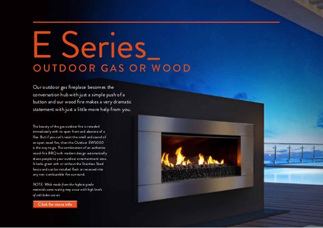 Escea Fireplace Brochure Nz