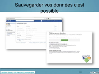 Sauvegarder vos données c’est
          possible




                          128
 