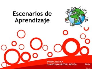 Escenarios de 
Aprendizaje 
BUSSO,JESSICA 
CAMPOS MAUREGUI, MELISA 2014 
 