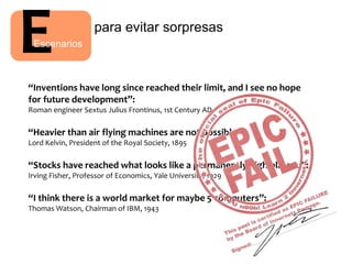 Escenarios Estrategicos 101 | PPTX