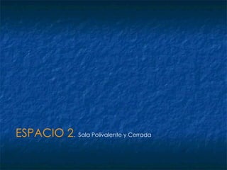 ESPACIO 2 .  Sala Polivalente y Cerrada 