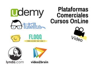 Plataformas
Comerciales
Cursos OnLine
Vídeo
 