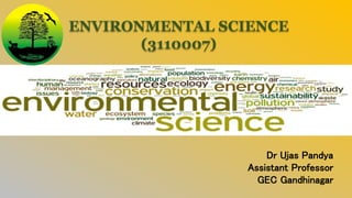 ENVIRONMENTAL SCIENCE
(3110007)
Dr Ujas Pandya
Assistant Professor
GEC Gandhinagar
 