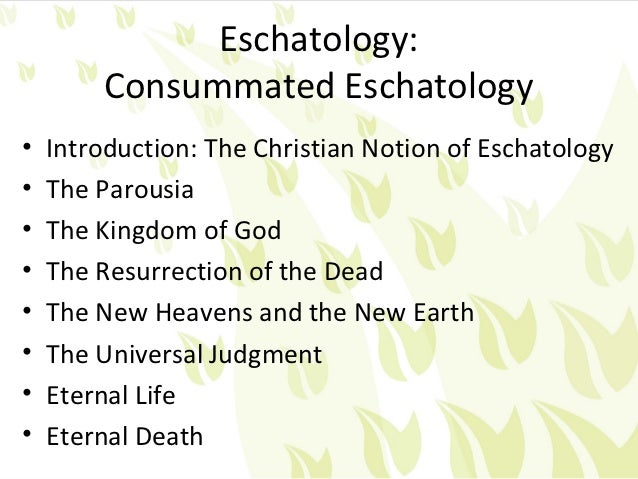 Eschatology Chart Pdf