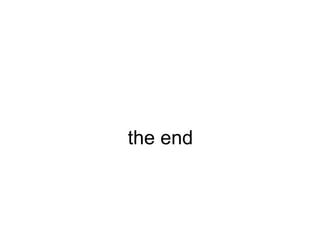 the end 