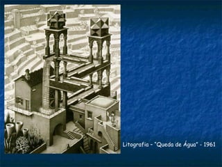 Litografia – “Queda de Água” - 1961  