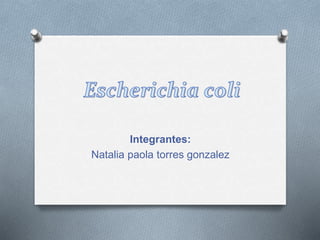 Integrantes:
Natalia paola torres gonzalez
 