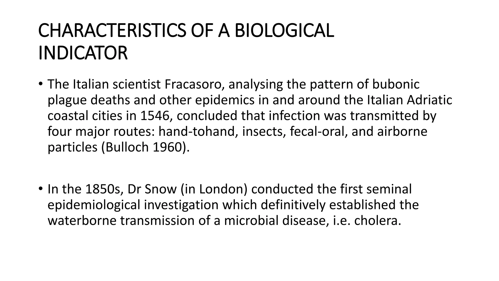 Escherichia coli as water indicator PPT
