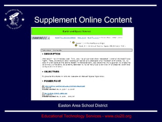 Supplement Online Content Easton Area School District 