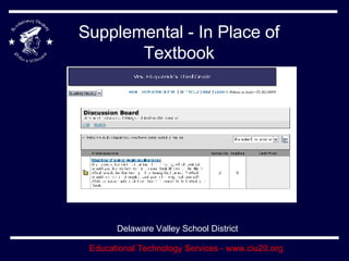 Supplemental - In Place of Textbook Delaware Valley School District 