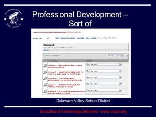 Professional Development – Sort of Delaware Valley School District 