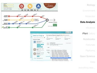 Biology
Environment
Molecular
Data Analysis
eScience
iPlant Galaxy
Notebooks
Rationale
Platforms
Open Science
Data
everything else...

 