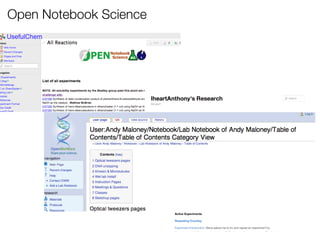 Open Notebook Science

 