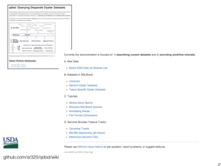 github.com/sr320/qdod/wiki
 