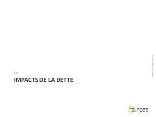 IMPACTS DE LA DETTE

© 2013 Elapse Technologies

Les

 