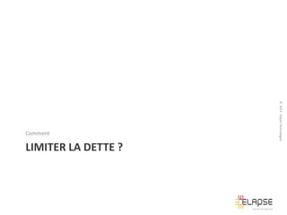 LIMITER LA DETTE ?

© 2013 Elapse Technologies

Comment

 