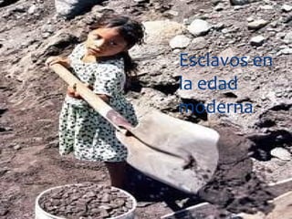 Esclavos en
la edad
moderna:
 