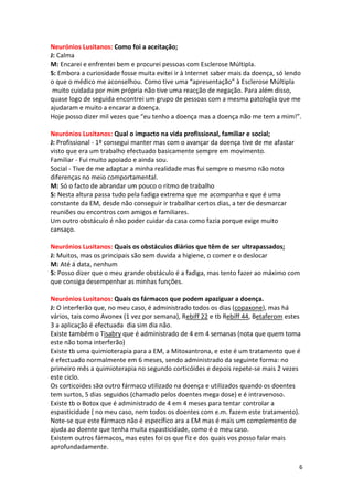 Esclerose multipla - escrito