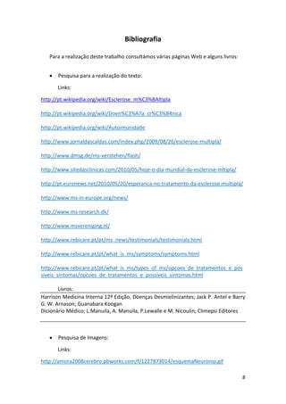 Esclerose multipla - escrito