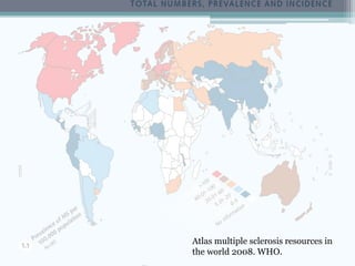 Atlas multiple sclerosis resources in
the world 2008. WHO.
 